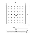 Idealrain shower head 300 mm A5805A2 – Ideal Standard 11.8.35.0009 - siko.bg Idealrain shower head 300 mm A5805A2 – Ideal Standard 11.8.35.0009 – миниатюра 1